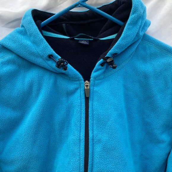 Lands' End Women's Long-Sleeved Zip-Up Hoodie SIZE 14-16 - Picture 2 of 10